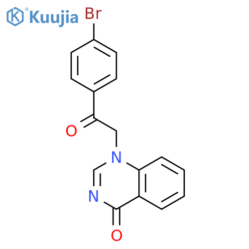 1-(2-(4-Bromophenyl)-2-oxoethyl)quinazolin-4(1H)-one structure