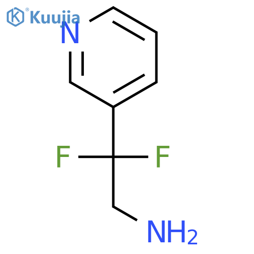2,2-difluoro-2-(pyridin-3-yl)ethan-1-amine structure