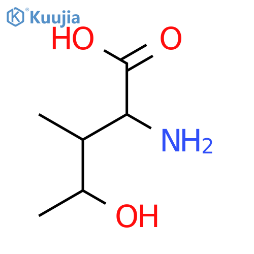 (2R,3R,4R)-2-amino-4-hydroxy-3-methyl-pentanoic acid structure