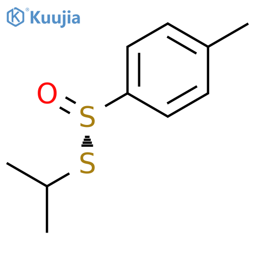 Benzenesulfinothioic acid, 4-methyl-, S-(1-methylethyl) ester, (S)- structure