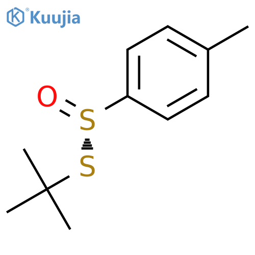 BENZENESULFINOTHIOIC ACID, 4-METHYL-, S-(1,1-DIMETHYLETHYL) ESTER, (S)- structure