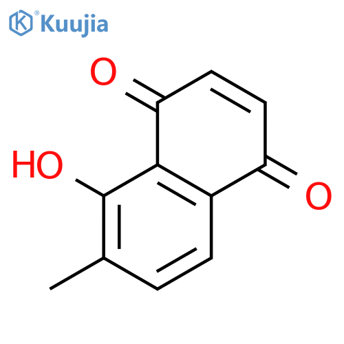 5-hydroxy-6-methyl-1,4-dihydronaphthalene-1,4-dione structure