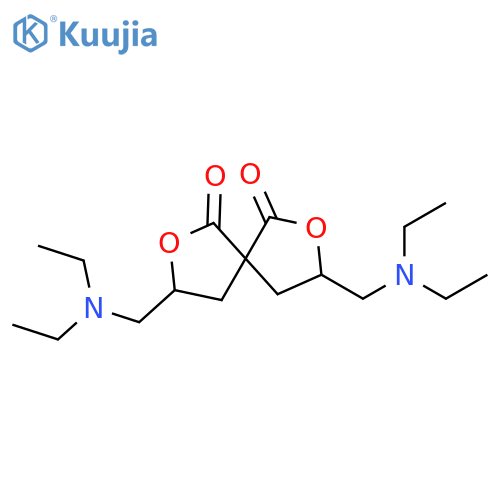 3,8-bis[(diethylamino)methyl]-2,7-dioxaspiro[4.4]nonane-1,6-dione structure