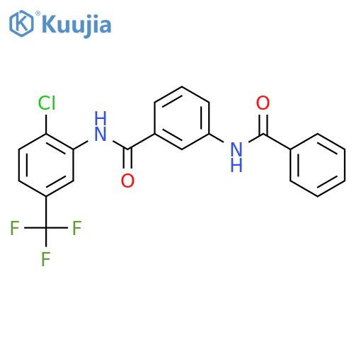 3-(benzoylamino)-N-[2-chloro-5-(trifluoromethyl)phenyl]benzamide structure