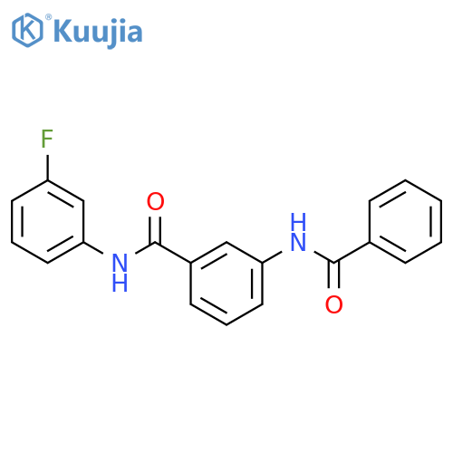 3-(benzoylamino)-N-(3-fluorophenyl)benzamide structure