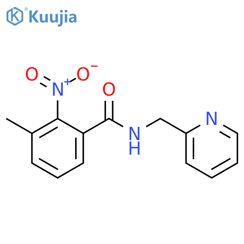 3-methyl-2-nitro-N-(2-pyridinylmethyl)benzamide structure
