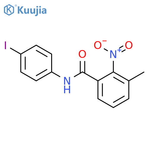 N-(4-Iodo-phenyl)-3-methyl-2-nitro-benzamide structure