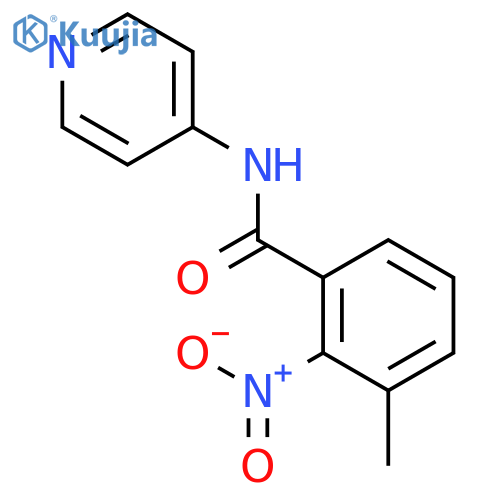 3-Methyl-2-nitro-N-(pyridin-4-yl)benzamide structure