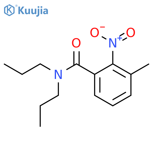 3-Methyl-2-nitro-N,N-dipropyl-benzamide structure