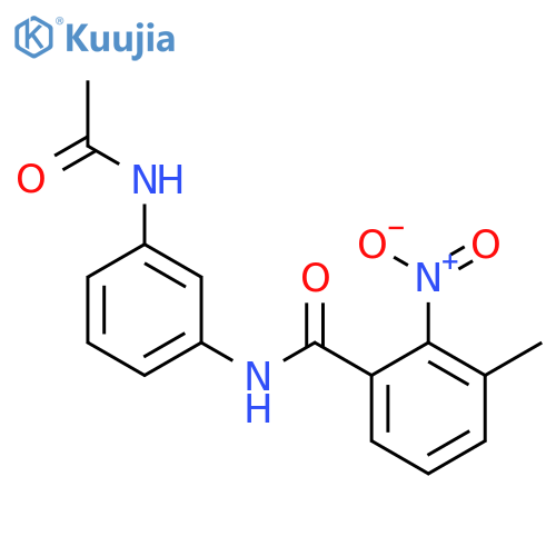 N-(3-Acetylamino-phenyl)-3-methyl-2-nitro-benzamide structure