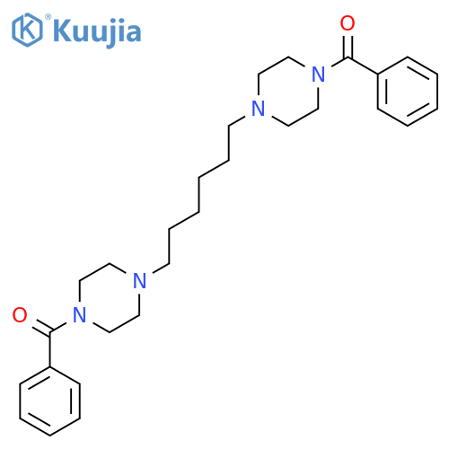 PIPERAZINE, 1,1'-(1,6-HEXANEDIYL)BIS[4-BENZOYL- structure