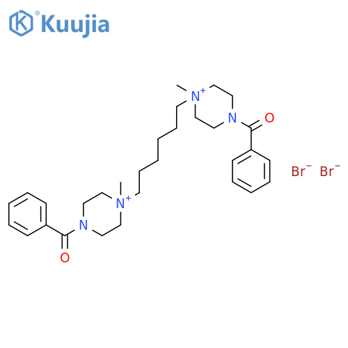 PIPERAZINIUM, 1,1'-(1,6-HEXANEDIYL)BIS[4-BENZOYL-1-METHYL-, DIBROMIDE structure