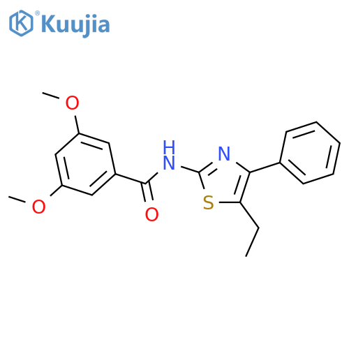 N-(5-ethyl-4-phenyl-1,3-thiazol-2-yl)-3,5-dimethoxybenzamide structure