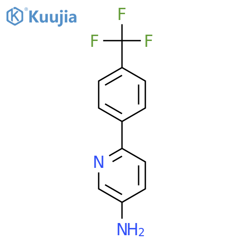 3-Pyridinamine, 6-[4-(trifluoromethyl)phenyl]- structure