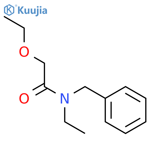 N-benzyl-2-ethoxy-N-ethylacetamide structure