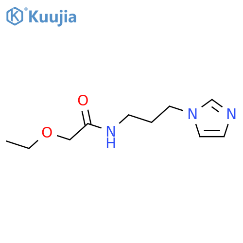 2-ethoxy-N-[3-(1H-imidazol-1-yl)propyl]acetamide structure