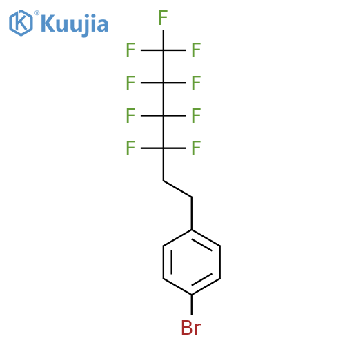 BENZENE, 1-BROMO-4-(3,3,4,4,5,5,6,6,6-NONAFLUOROHEXYL)- structure