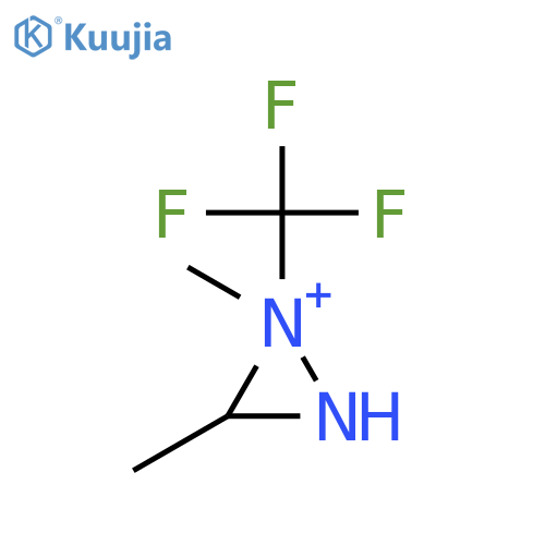 Diaziridinium, 1,3-dimethyl-1-(trifluoromethyl)- structure