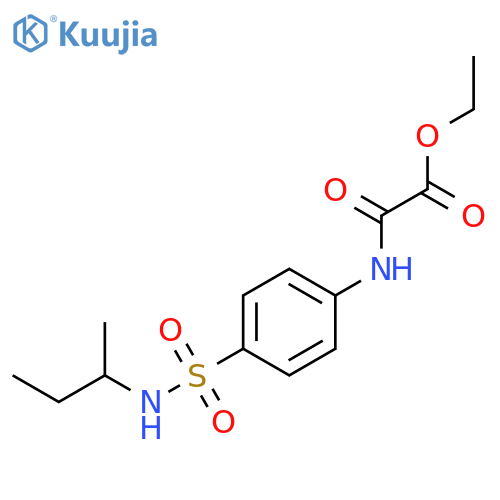 ethyl ({4-[(sec-butylamino)sulfonyl]phenyl}amino)(oxo)acetate structure
