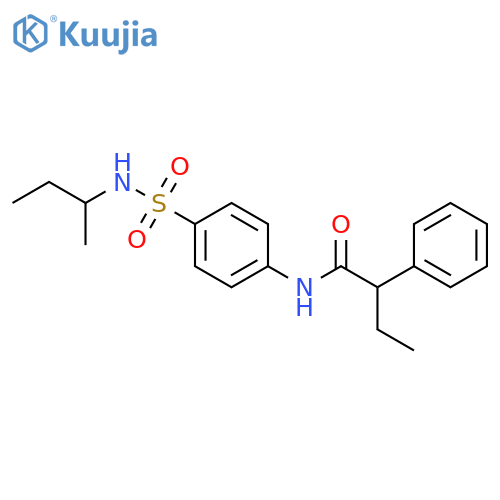 N-(4-sec-Butylsulfamoyl-phenyl)-2-phenyl-butyramide structure