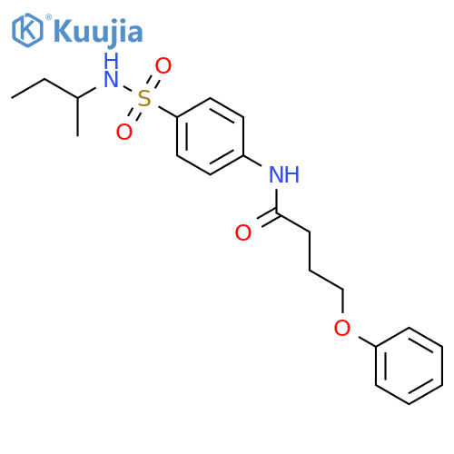 N-(4-sec-Butylsulfamoyl-phenyl)-4-phenoxy-butyramide structure