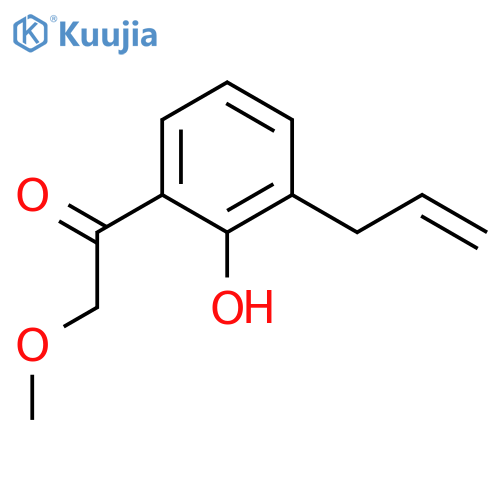 ETHANONE, 1-[2-HYDROXY-3-(2-PROPENYL)PHENYL]-2-METHOXY- structure