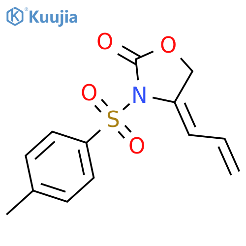 2-Oxazolidinone, 3-[(4-methylphenyl)sulfonyl]-4-(2-propenylidene)- structure