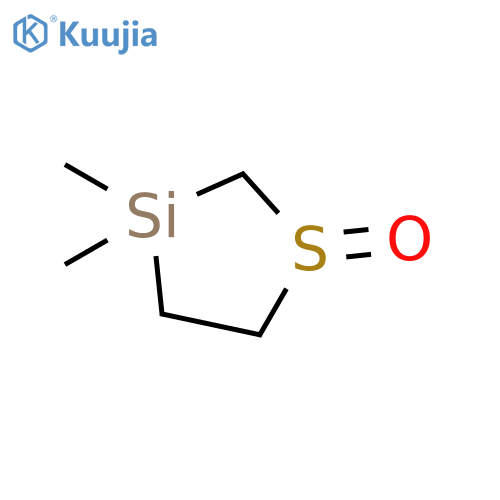 1-Thia-3-silacyclopentane, 3,3-dimethyl-, 1-oxide structure