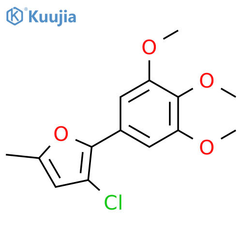 Furan, 3-chloro-5-methyl-2-(2,4,6-trimethoxyphenyl)- structure