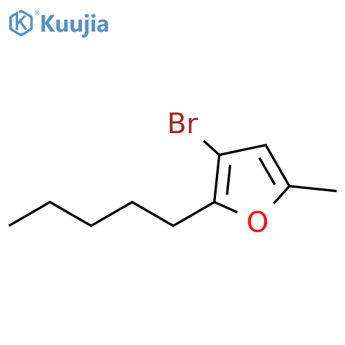 Furan, 3-bromo-5-methyl-2-pentyl- structure