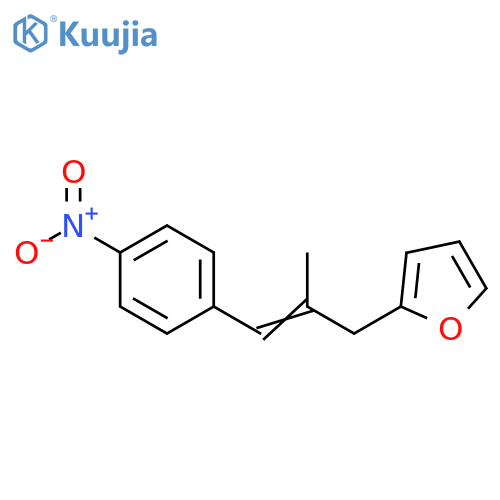 Furan, 2-[2-methyl-3-(4-nitrophenyl)-2-propenyl]- structure