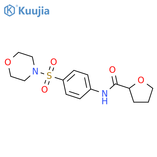 N-[4-(4-morpholinylsulfonyl)phenyl]tetrahydro-2-furancarboxamide structure