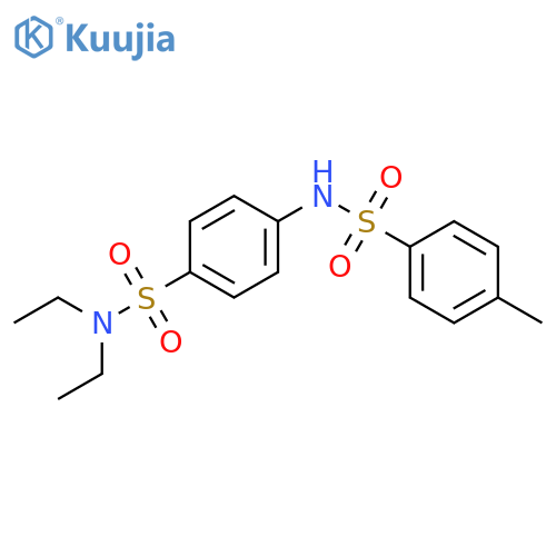 N,N-diethyl-4-(4-methylbenzenesulfonamido)benzene-1-sulfonamide structure
