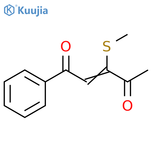 2-Pentene-1,4-dione, 3-(methylthio)-1-phenyl- structure