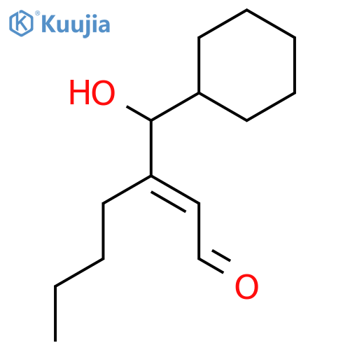 2-Heptenal, 3-(cyclohexylhydroxymethyl)- structure