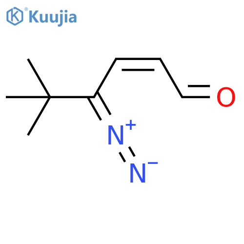 2-Hexenal, 4-diazo-5,5-dimethyl-, (2Z)- structure