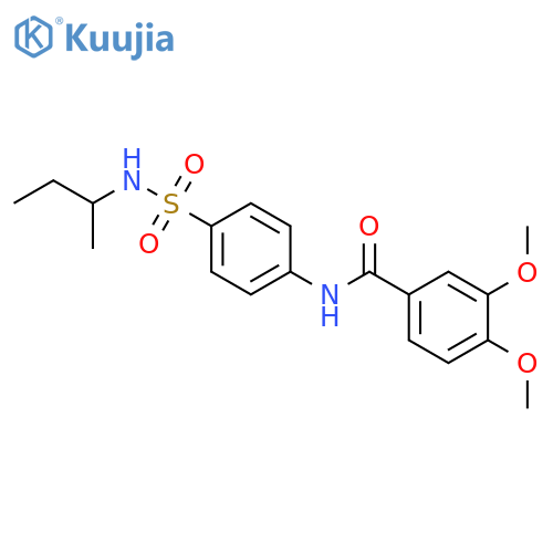 N-(4-sec-Butylsulfamoyl-phenyl)-3,4-dimethoxy-benzamide structure