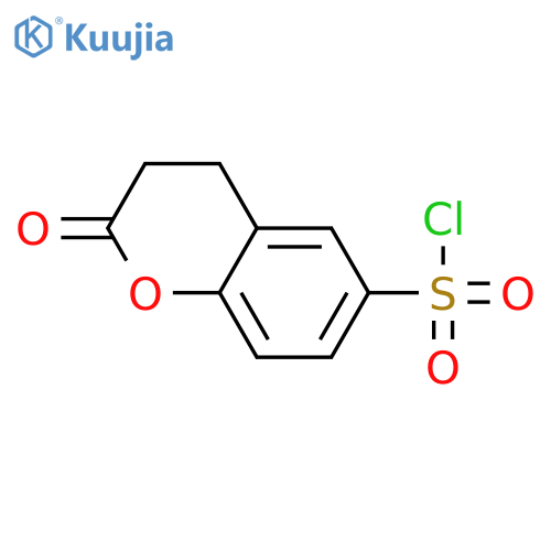 2-oxo-3,4-dihydro-2H-1-benzopyran-6-sulfonyl chloride structure