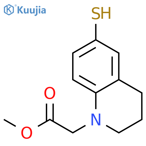 1(2H)-QUINOLINEACETIC ACID, 3,4-DIHYDRO-6-MERCAPTO-, METHYL ESTER structure