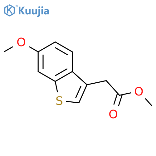 BENZO[B]THIOPHENE-3-ACETIC ACID, 6-METHOXY-, METHYL ESTER structure