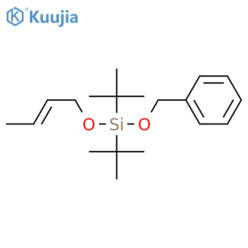 Silane, [(2E)-2-butenyloxy]bis(1,1-dimethylethyl)(phenylmethoxy)- structure
