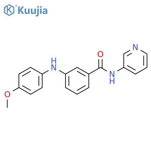 Benzamide, 3-[(4-methoxyphenyl)amino]-N-3-pyridinyl- structure