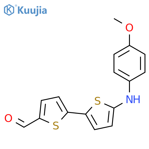 [2,2'-Bithiophene]-5-carboxaldehyde, 5'-[(4-methoxyphenyl)amino]- structure