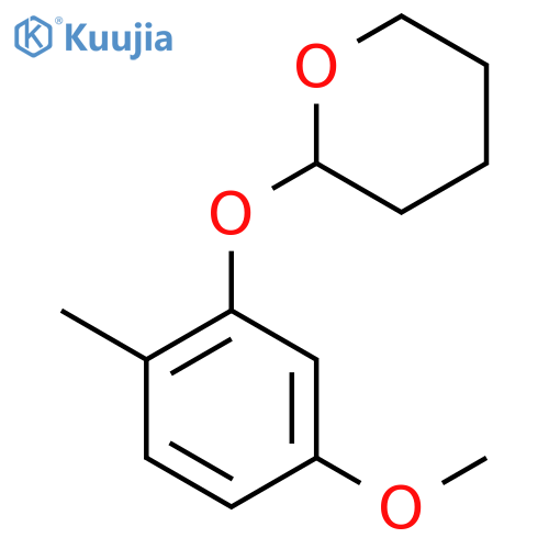 2H-Pyran, tetrahydro-2-(5-methoxy-2-methylphenoxy)- structure