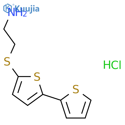 ETHANAMINE, 2-([2,2'-BITHIOPHEN]-5-YLTHIO)-, HYDROCHLORIDE structure