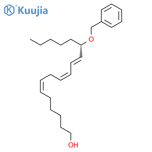 6,9,11-OCTADECATRIEN-1-OL, 13-(PHENYLMETHOXY)-, (6Z,9Z,11E,13S)- structure