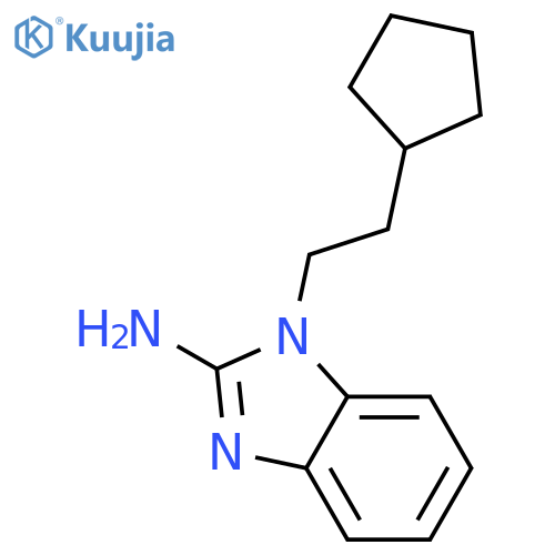 1H-BENZIMIDAZOL-2-AMINE, 1-(2-CYCLOPENTYLETHYL)- structure