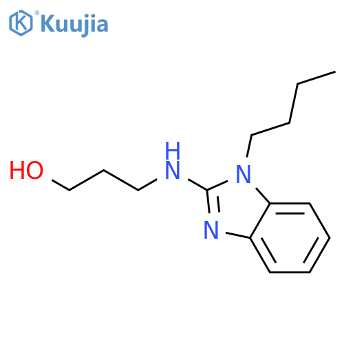 1-Propanol, 3-[(1-butyl-1H-benzimidazol-2-yl)amino]- structure