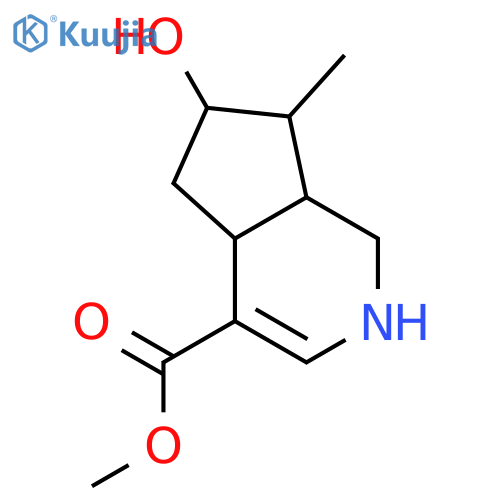 6-hydroxy-7-methyl-2,4a,5,6,7,7a-hexahydro-1H-[2]pyrindine-4-carboxylic acid methyl ester structure