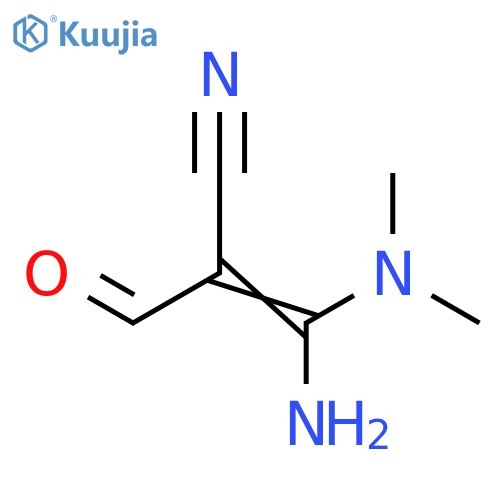 2-Propenenitrile, 3-amino-3-(dimethylamino)-2-formyl- structure